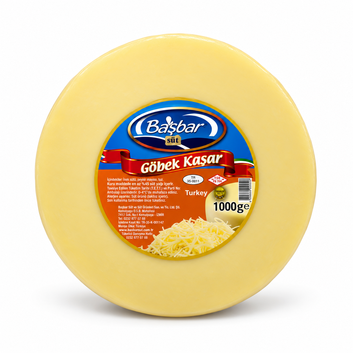 Başbar Göbek Kaşar - 1 kg