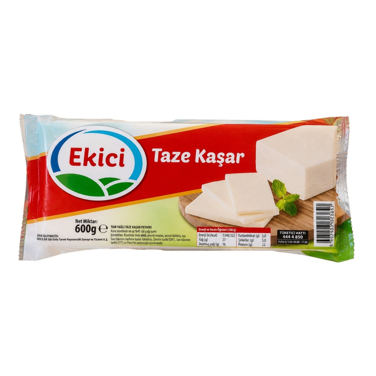 Ekici Taze Kaşar - 600 gr