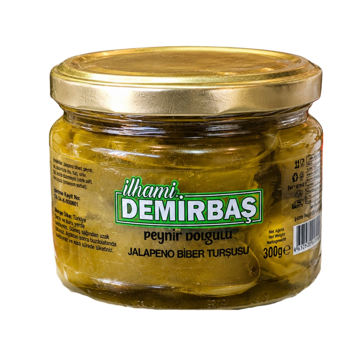 Peynir Dolgulu Jalapeno Biber Turşusu - 300 g