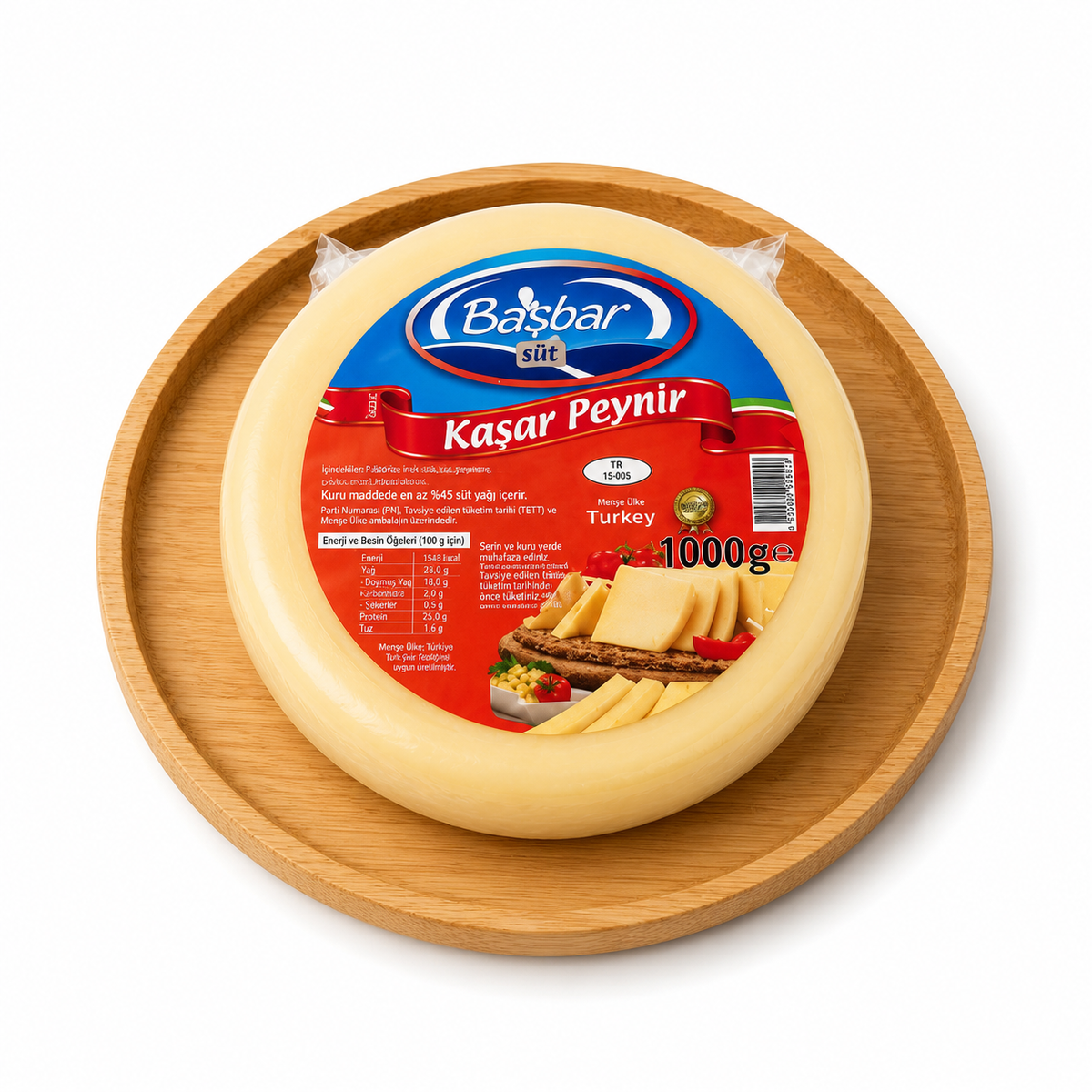 Başbar Kaşar Peyniri - 1 Kg